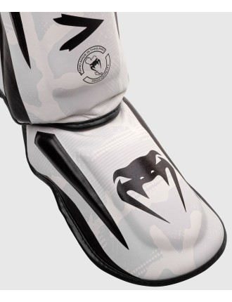 Top Choice Venum Elite Shin Guards - White/Camo New Release