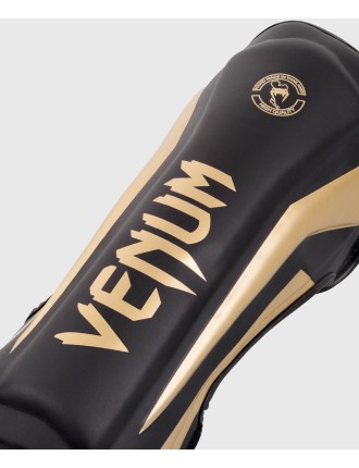 Top Choice Venum Elite Standup Shin guards - Black/Gold Ready for Shipment