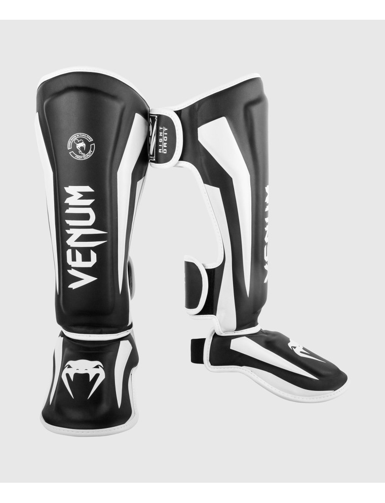 Top Choice Venum Elite Standup Shinguards - Black/White