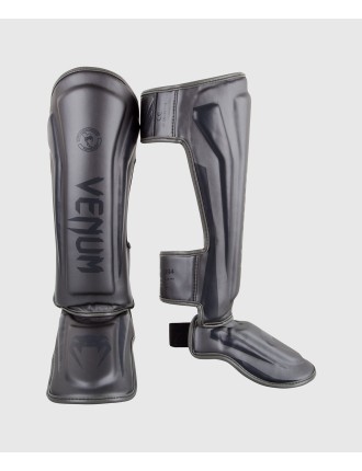 Top Choice Venum Elite Standup Shinguards - Grey/Grey On Hand Now