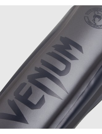 Top Choice Venum Elite Standup Shinguards - Grey/Grey On Hand Now