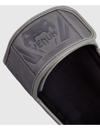 Top Choice Venum Elite Standup Shinguards - Grey/Grey On Hand Now