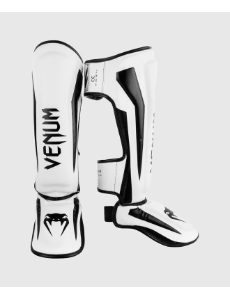 Top Choice Venum Elite Standup Shinguards - White/Black Just Launched