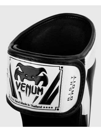 Top Choice Venum Elite Standup Shinguards - White/Black Just Launched