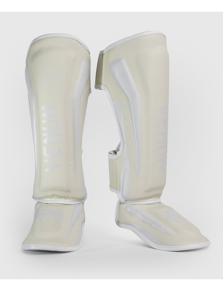 Top Choice Venum Elite Standup Shinguards - White/White New Collection