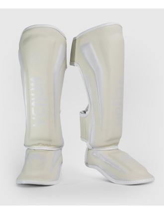 Top Choice Venum Elite Standup Shinguards - White/White New Collection