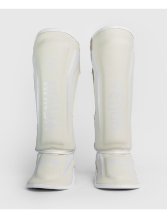 Top Choice Venum Elite Standup Shinguards - White/White New Collection