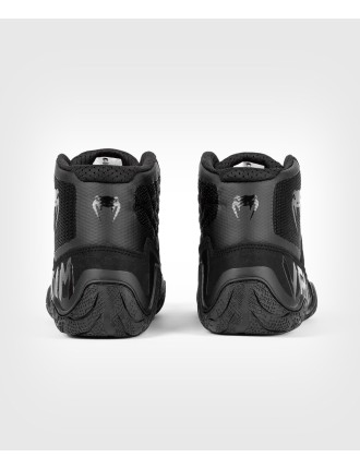 Top Choice Venum Elite Wrestling Shoes - Black/Black In Stock