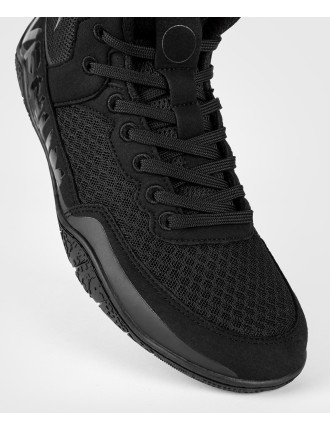 Top Choice Venum Elite Wrestling Shoes - Black/Black In Stock