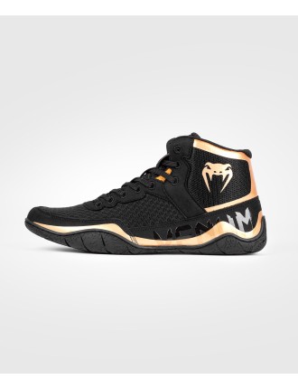 Top Choice Venum Elite Wrestling Shoes - Black/Bronze Available for Immediate Shipping