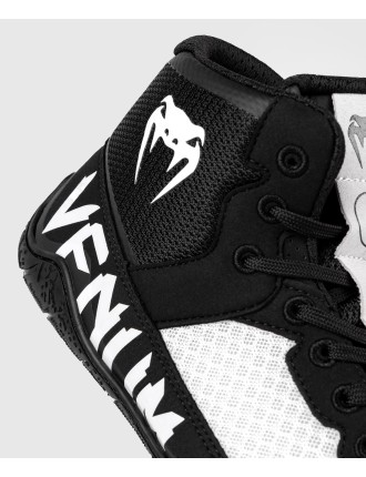 Top Choice Venum Elite Wrestling Shoes - Black/White Latest Edition