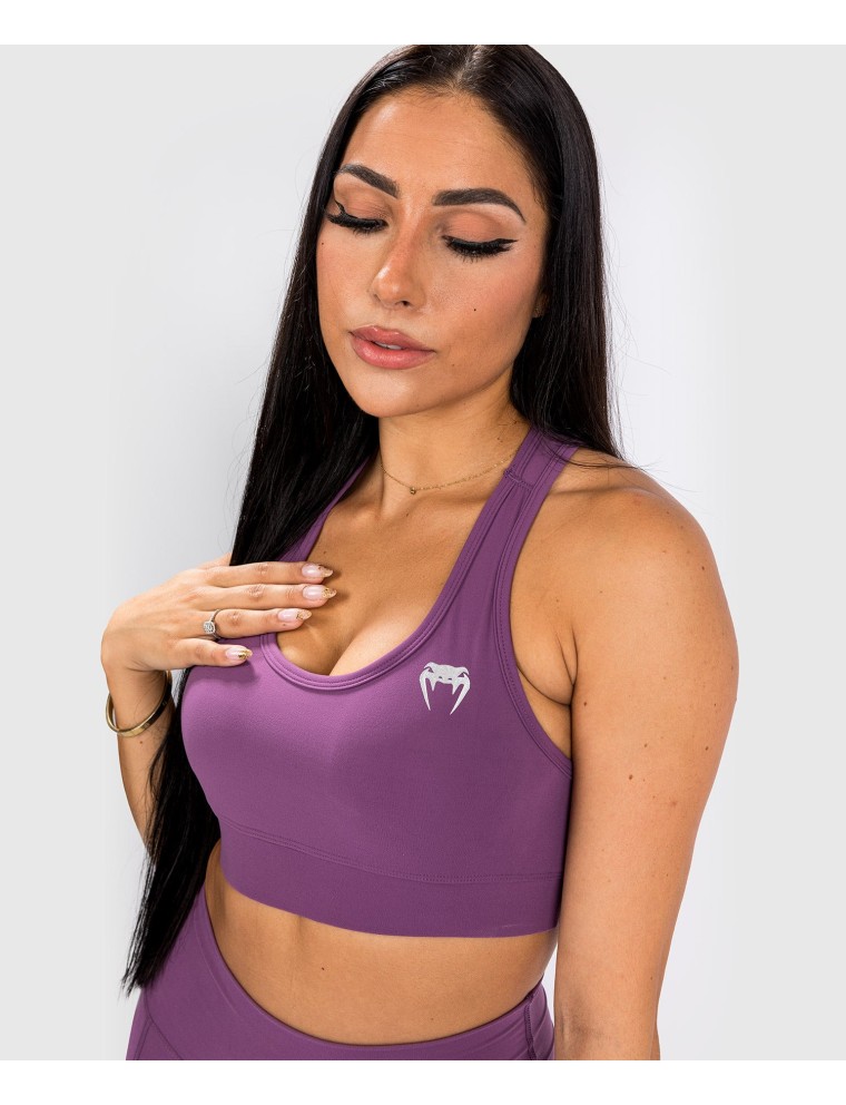 Top Choice Venum Essential Medium Impact Sport Bra - Dusky Orchid/Brushed Silver Ready for Shipment