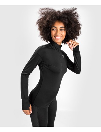 Top Choice Venum Essential Women's Base Layer Top - Black Limited Stock