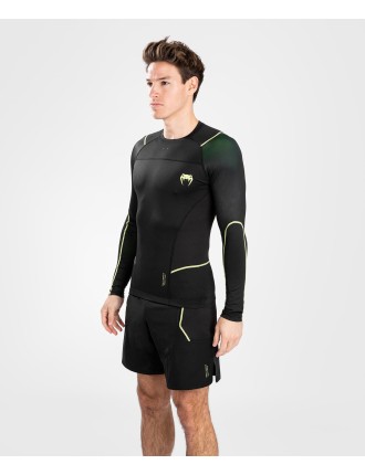 Top Choice Venum Fusion 2.0 Rashguard long sleeves - Black/Yellow Immediate Availability