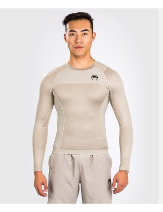 Top Choice Venum G-Fit Air Rashguard Longsleeve - Sand Available for Immediate Shipping