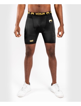 Top Choice Venum G-Fit Compression Shorts - Black/Gold New Collection