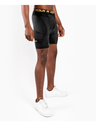 Top Choice Venum G-Fit Compression Shorts - Black/Gold New Collection