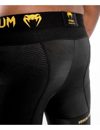 Top Choice Venum G-Fit Compression Shorts - Black/Gold New Collection