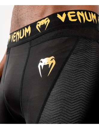 Top Choice Venum G-Fit Compression Shorts - Black/Gold New Collection