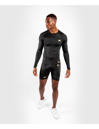 Top Choice Venum G-Fit Compression Shorts - Black/Gold New Collection