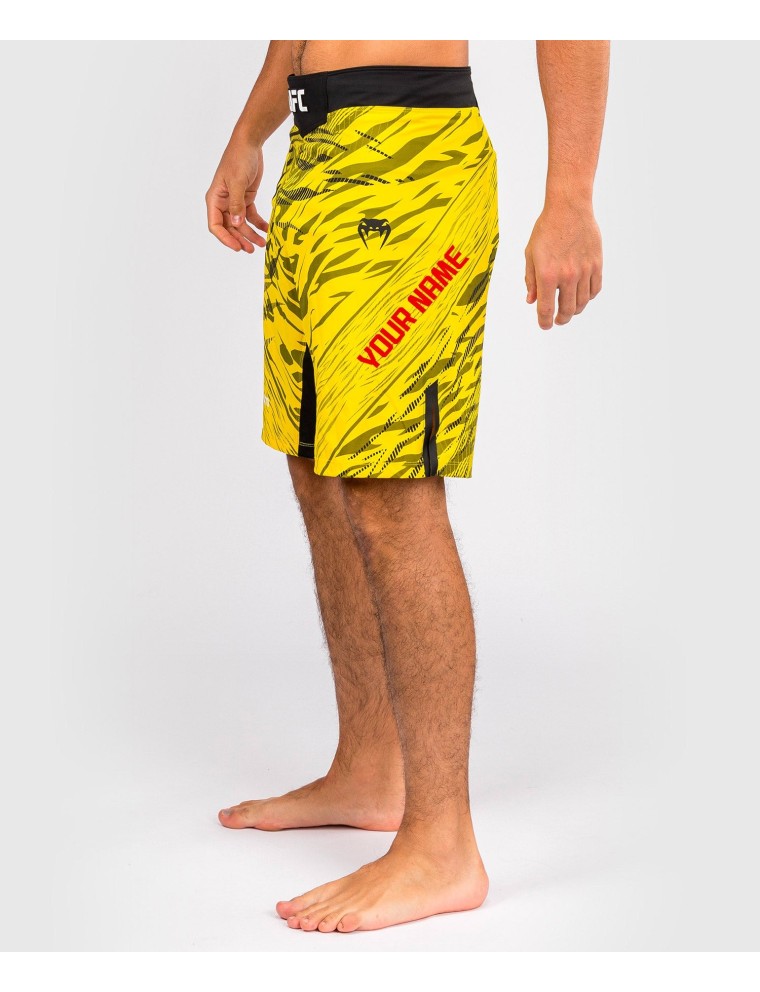 Top Choice UFC Fusion by Venum Personalized Authentic Fight Night Men's Fight Short - Long Fit - Yellow Limited Stock