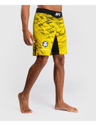 Top Choice UFC Fusion by Venum Personalized Authentic Fight Night Men's Fight Short - Long Fit - Yellow Limited Stock