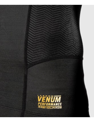 Top Choice Venum G-Fit Rashguard - Long Sleeves - Black/Gold Latest Edition