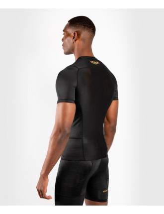 Top Choice Venum G-Fit Rashguard - Short Sleeves - Black/Gold Fresh Release