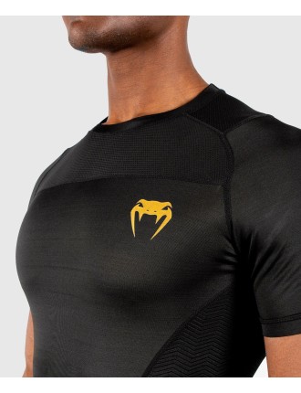 Top Choice Venum G-Fit Rashguard - Short Sleeves - Black/Gold Fresh Release