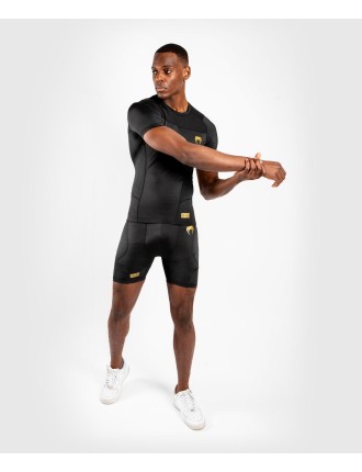 Top Choice Venum G-Fit Rashguard - Short Sleeves - Black/Gold Fresh Release