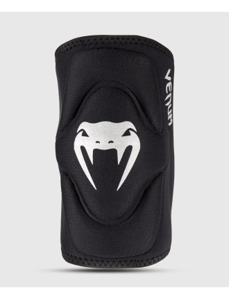 Top Choice Venum Gel Kontact Knee Pads - Black/Silver Ready for Shipment