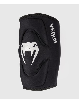 Top Choice Venum Gel Kontact Knee Pads - Black/Silver Ready for Shipment