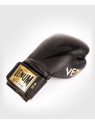 Top Choice Venum Giant 2.0 Pro Boxing Gloves Velcro - Black/Black-Gold Limited Stock