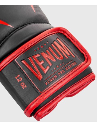 Top Choice Venum Giant 2.0 Pro Boxing Gloves Velcro - Black/Red Just Launched