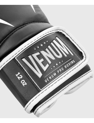 Top Choice Venum Giant 2.0 Pro Boxing Gloves Velcro - Black/White