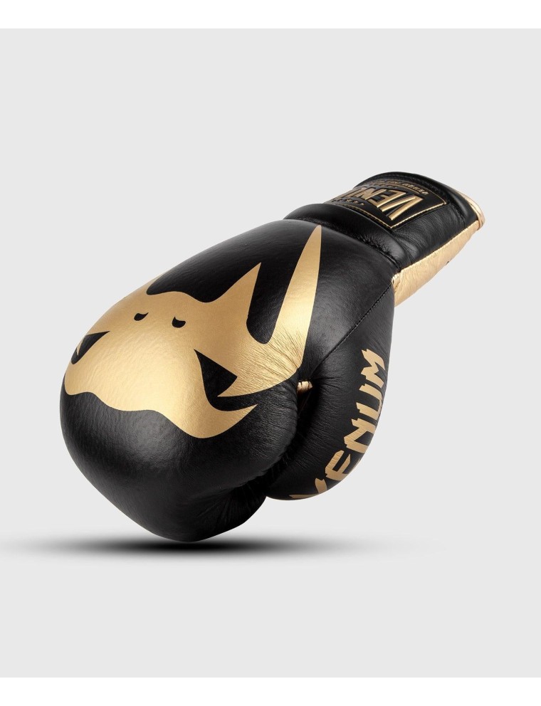 Top Choice Venum Giant 2.0 Pro Boxing Gloves - With Laces - Black/Gold New Collection