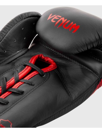 Top Choice Venum Giant 2.0 Pro Boxing Gloves - With Laces - Black/Red New Stock