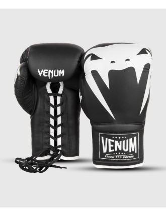 Top Choice Venum Giant 2.0 Pro Boxing Gloves - With Laces - Black/White In Stock