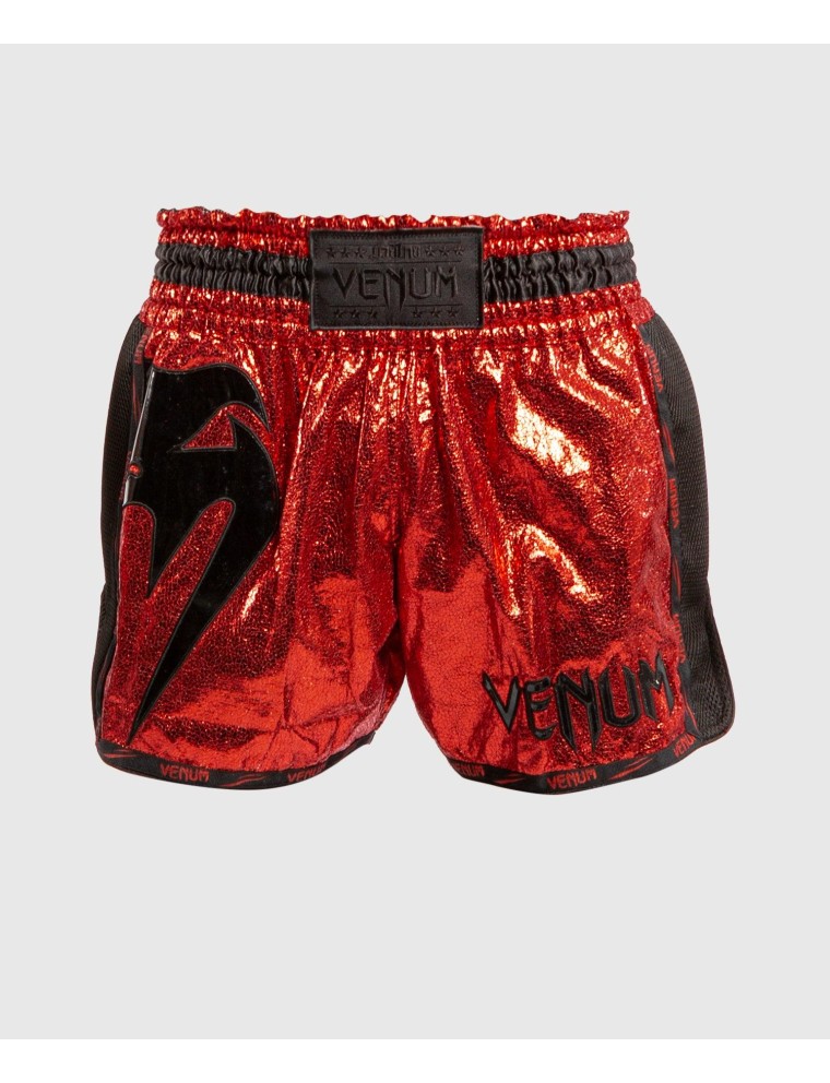 Top Choice Venum Giant Foil Muay Thai Shorts - Red/Black New Stock