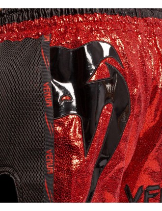 Top Choice Venum Giant Foil Muay Thai Shorts - Red/Black New Stock