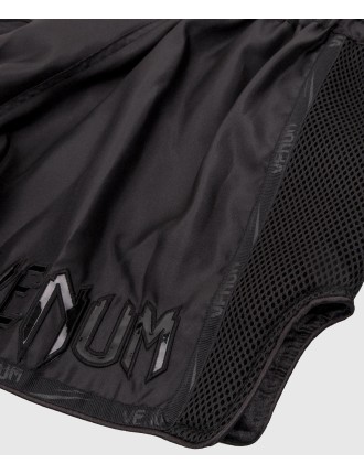 Top Choice Venum Giant Muay Thai Shorts - Black/Black Ready for Shipment