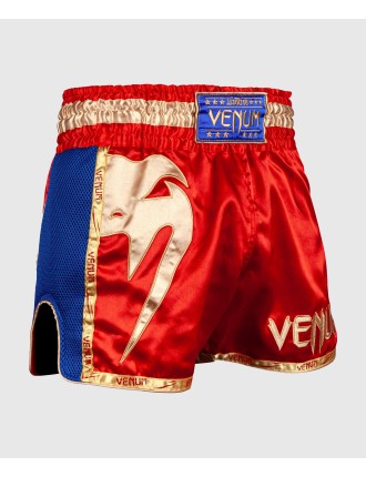 Top Choice Venum Giant Muay Thai Shorts - Red/Gold On Hand Now