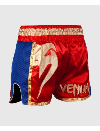 Top Choice Venum Giant Muay Thai Shorts - Red/Gold On Hand Now