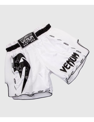 Top Choice Venum Giant Muay Thai Shorts - White/Black Fresh Release