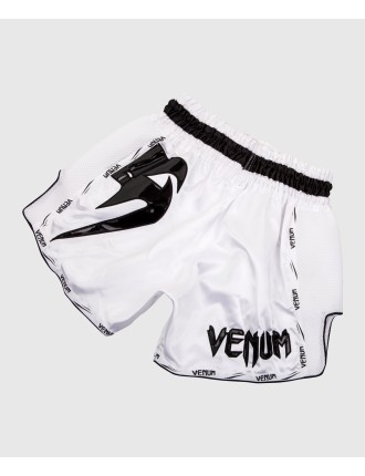 Top Choice Venum Giant Muay Thai Shorts - White/Black Fresh Release