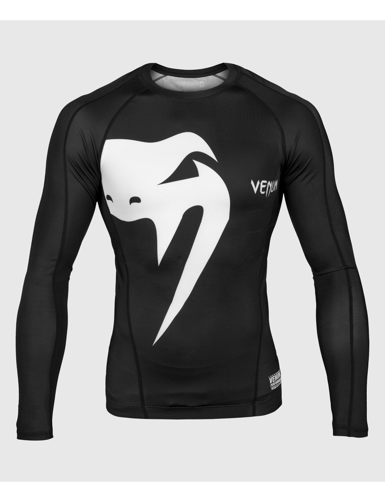 Top Choice Venum Giant Rashguard - Long Sleeves - Black Limited Stock