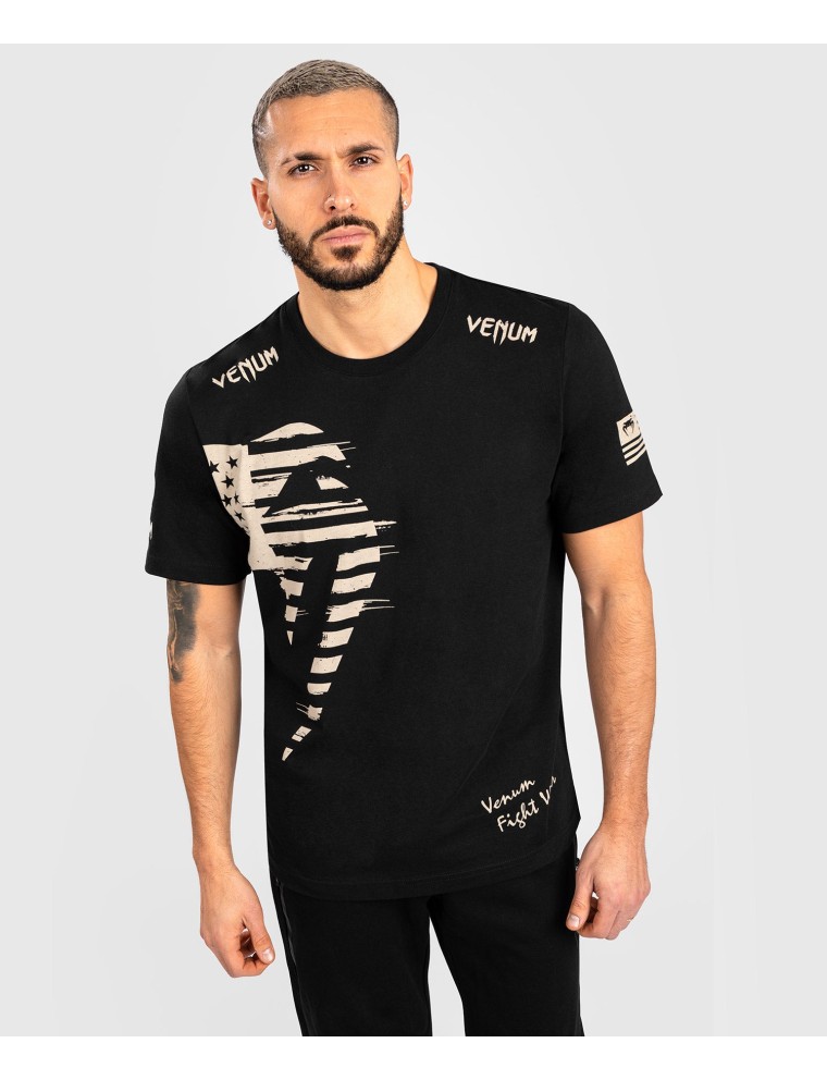 Top Choice VENUM GIANT USA T-SHIRT - REGULAR FIT - BLACK