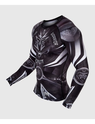 Top Choice Venum Gladiator 3.0 Rashguard - Long Sleeves - Black/White Just Launched