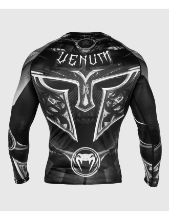 Top Choice Venum Gladiator 3.0 Rashguard - Long Sleeves - Black/White Just Launched