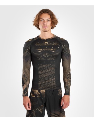 Top Choice Venum Gorilla Jungle Rashguard Long Sleeves - Black/Sand